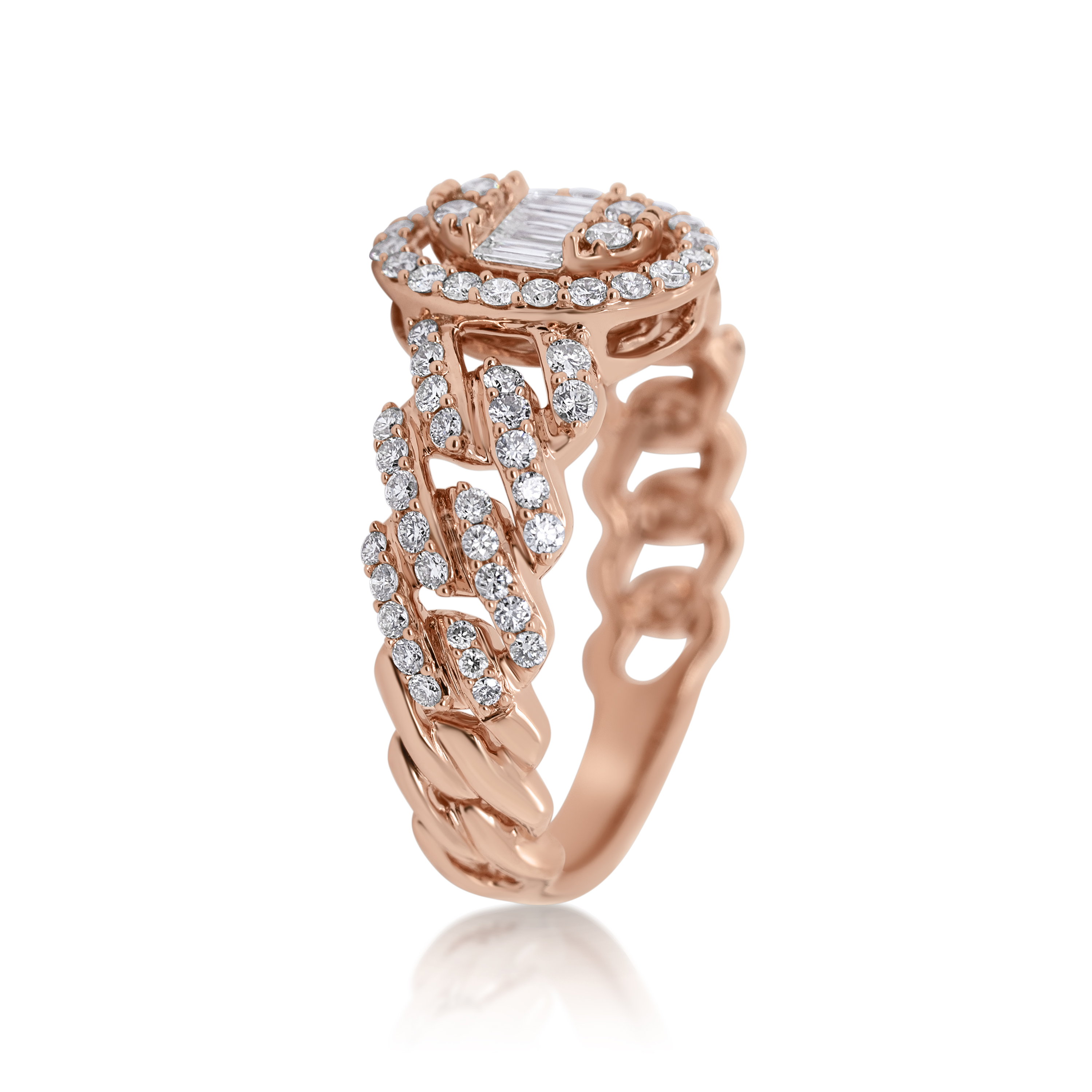 Diamond Ring 0.75 ct. 14K Rose Gold